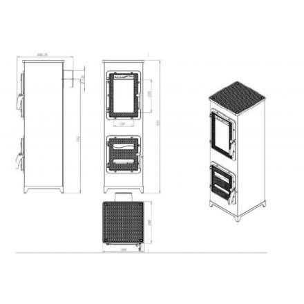 Купить отопительную печь Nordflam Padva Амазонка бай фото в Бресте