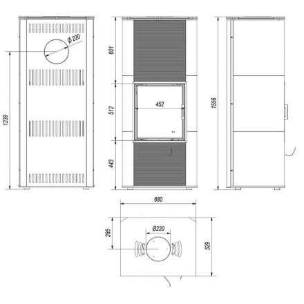 Купить кафельный печь камин Kratki NADIA KAFEL B RYFEL в Бресте