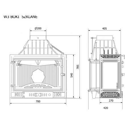Каминная топка Kawmet W3PB-16,7 кВт в Бресте