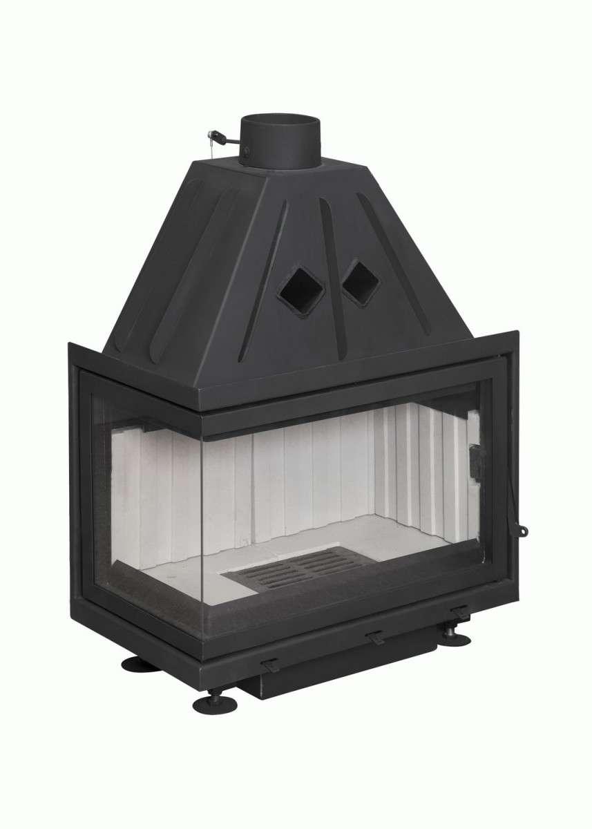 Каминная топка Экокамин Альфа 700 L два стекла левая купить в Бресте