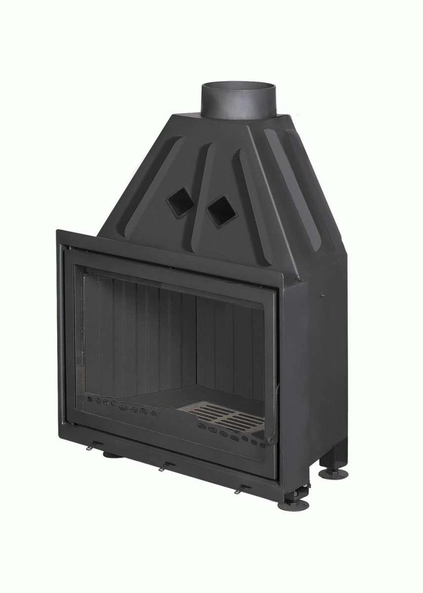 Каминная топка Экокамин Альфа 800 B черный шамот купить в Бресте