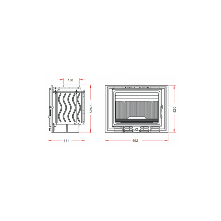 Каминная топка Invicta 700 ECO 14kW в Бресте