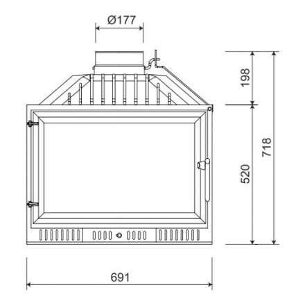 Каминная топка NORDflam Atina в Бресте