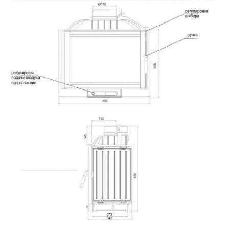 Каминная топка NORDflam Capri в Бресте