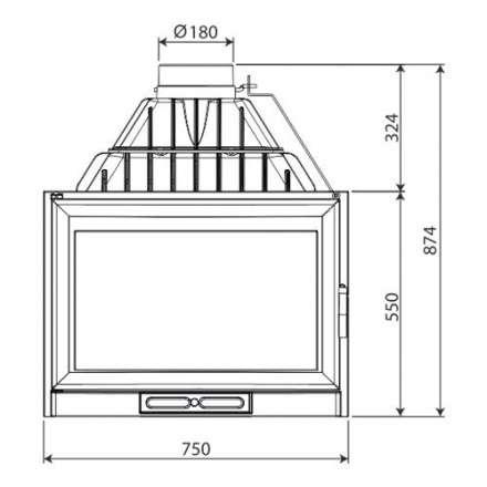Каминная топка NORDflam Remus в Бресте