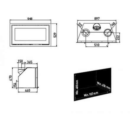 Каминная топка Lotus H470 WR в Бресте
