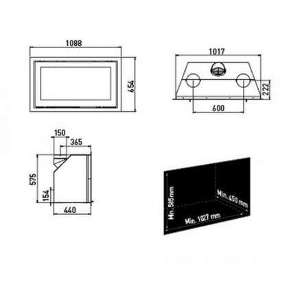 Каминная топка Lotus H570 W Magic в Бресте