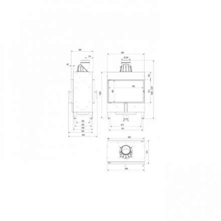 Каминная топка Kratki Lucy/14/T в Бресте