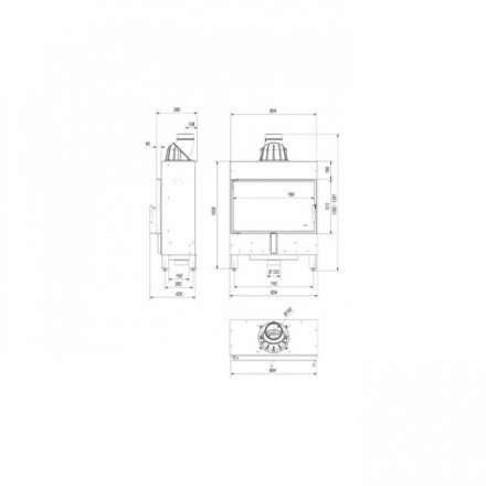 Каминная топка Kratki Lucy/14/Slim в Бресте