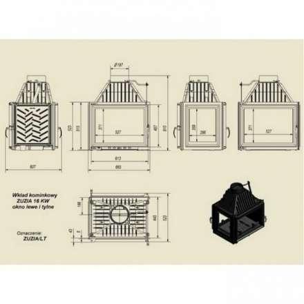 Каминная топка Kratki Zuzia/LT в Бресте