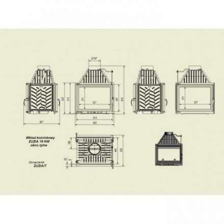 Каминная топка Kratki Zuzia/T в Бресте