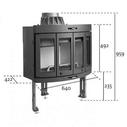 Каминная топка Jotul I400 Harmony в Бресте