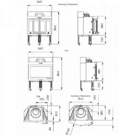 Каминная топка Jotul I 400 Flat BP в Бресте