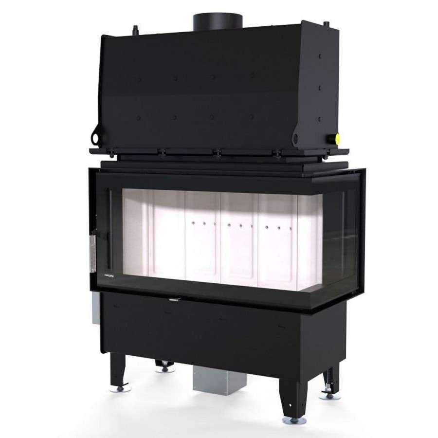 Каминная топка Defro Home RIVA ME BP SHORT угловая, с водяным контуром Амазонка бай фото в Бресте