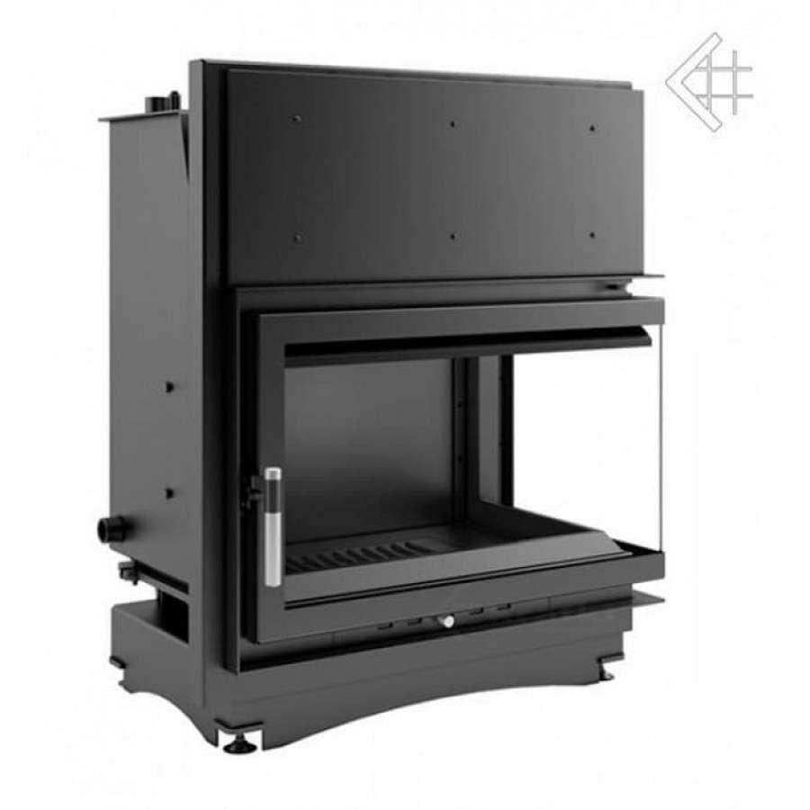 Каминная топка Kratki Oliwia/PW/BP/17/BS/W (угловое стекло справа, змеевик) Амазонка бай фото в Бресте