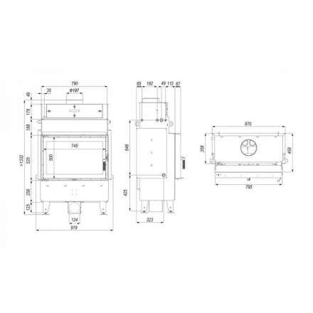 Каминная топка Defro Home Navi ME с водяным контуром в Бресте