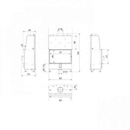 Каминная топка Kratki Lucy/PW/16/W в Бресте