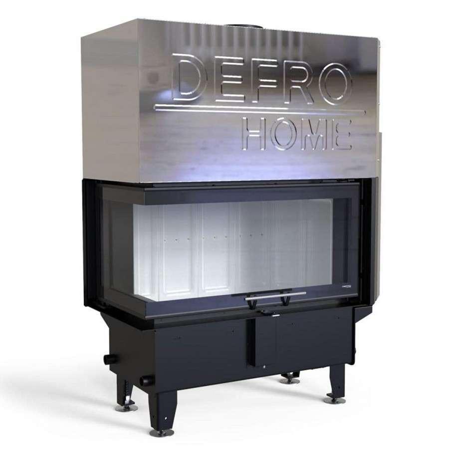 Каминная топка DEFRO HOME RIVA ME BL G SHORT угловая с водяным контуром и подъемом стекла вверх Амазонка бай фото в Бресте