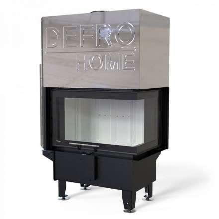 Каминная топка DEFRO HOME RIVA SM BL G SHORT угловая с водяным контуром и подъемом стекла вверх в Бресте
