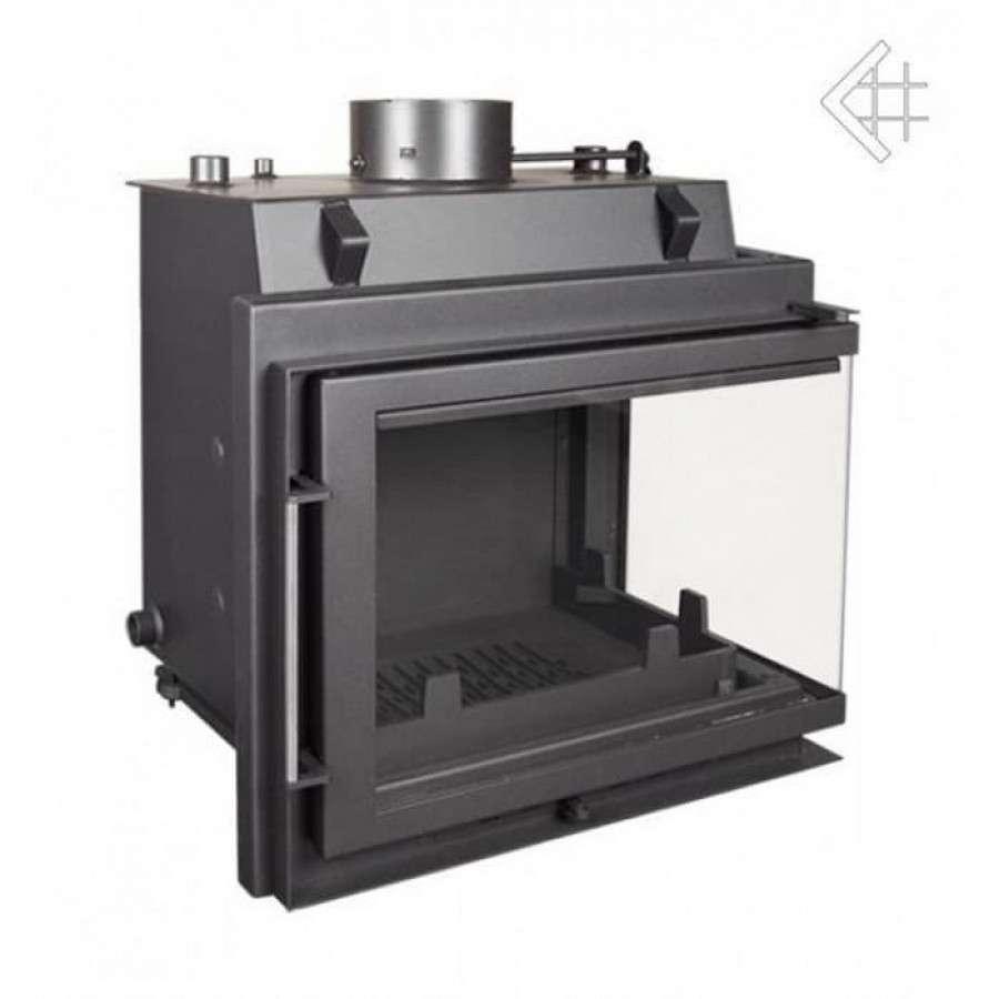 Каминная топка Kratki Maja/PW/BP/12/BS/W (угловое стекло справа, змеевик) Амазонка бай фото в Бресте