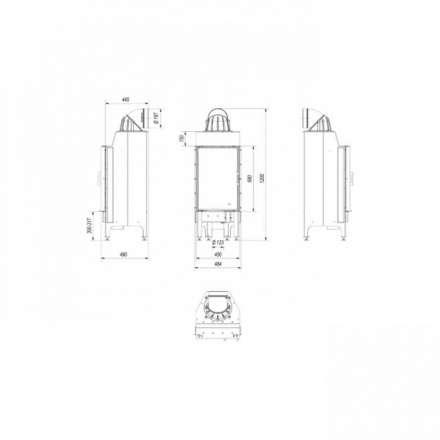 Каминная топка Kratki Nadia/9 в Бресте