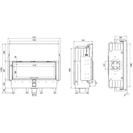 Каминная топка DEFRO HOME INTRA XLA G в Бресте