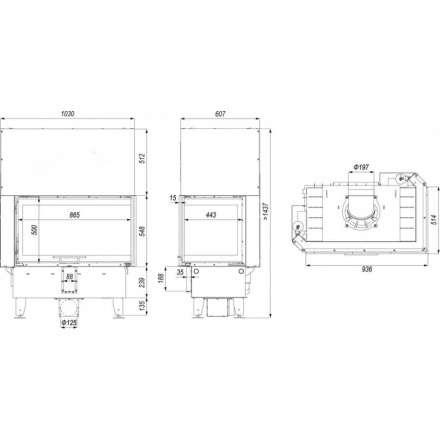 Каминная топка DEFRO HOME INTRA ME BL G в Бресте