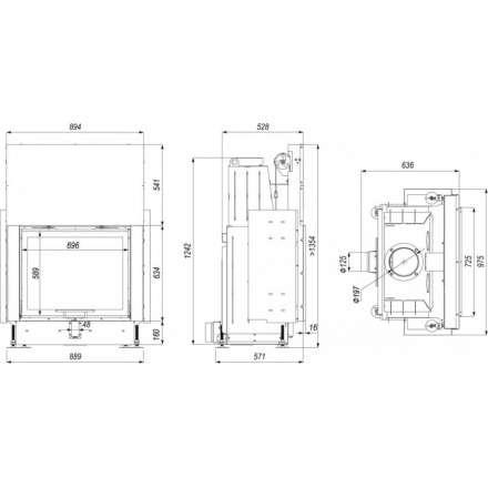 Каминная топка PORTAL ME G в Бресте
