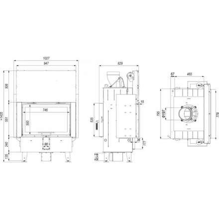 Каминная топка DEFRO HOME INTRA ME T G в Бресте