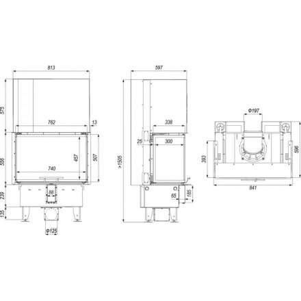 Каминная топка DEFRO HOME INTRA SM C G в Бресте