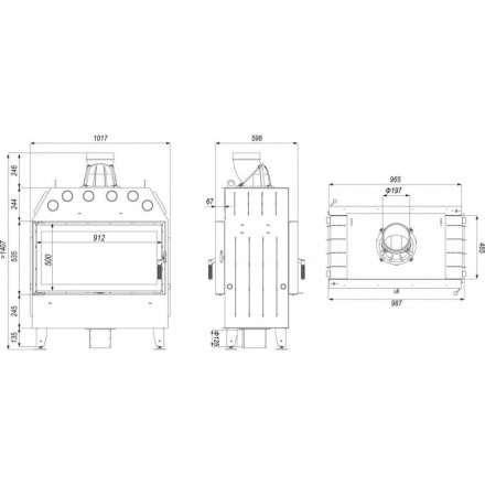 Каминная топка DEFRO HOME INTRA LA T в Бресте