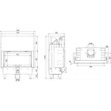 Каминная топка DEFRO HOME INTRA LA G в Бресте