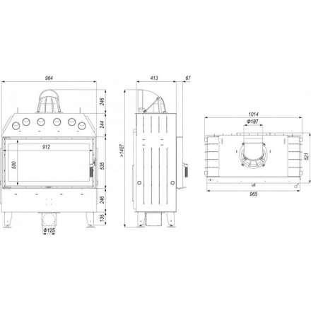 Каминная топка DEFRO HOME INTRA LA в Бресте