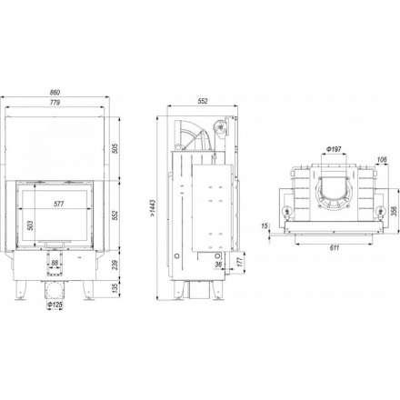 Каминная топка DEFRO HOME INTRA SM G в Бресте