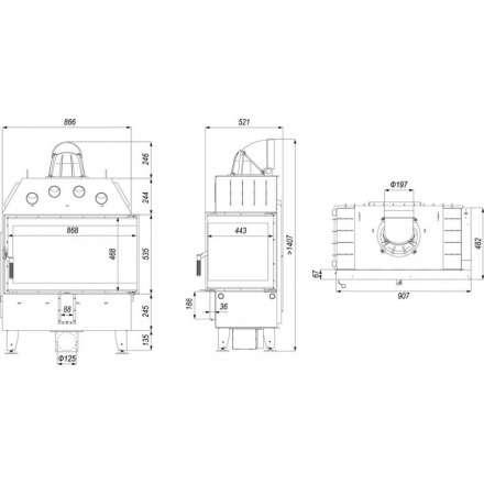 Каминная топка DEFRO HOME INTRA ME BP в Бресте