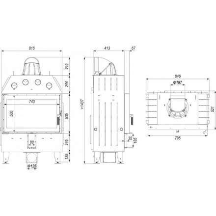 Каминная топка DEFRO HOME INTRA ME в Бресте
