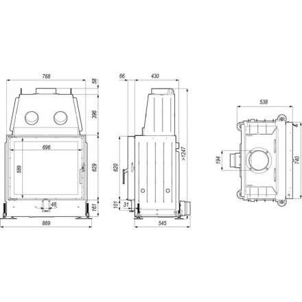 Каминная топка PORTAL ME в Бресте