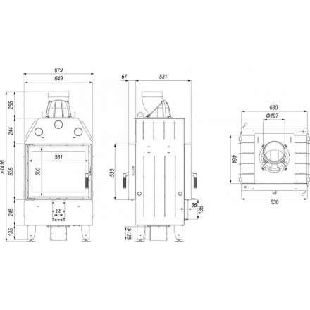 Каминная топка DEFRO HOME INTRA SM T в Бресте