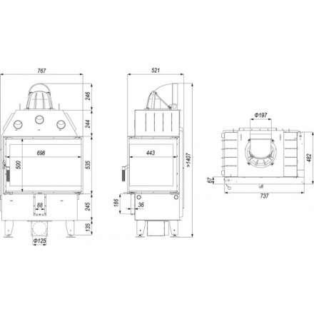 Каминная топка DEFRO HOME INTRA SM BP в Бресте