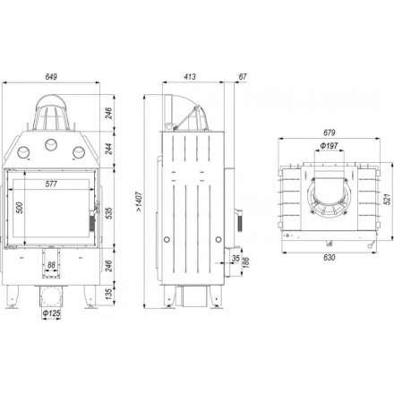 Каминная топка DEFRO HOME INTRA SM в Бресте