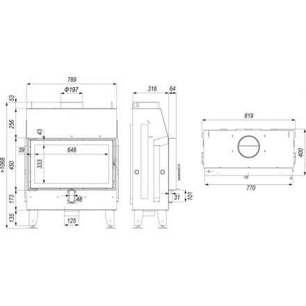 Каминная топка IMPULS ME в Бресте