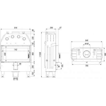Каминная топка INTRA ME SLIM в Бресте