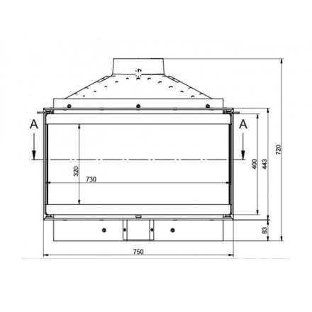 Каминная топка KFD ECO MAX 7 3F standard в Бресте