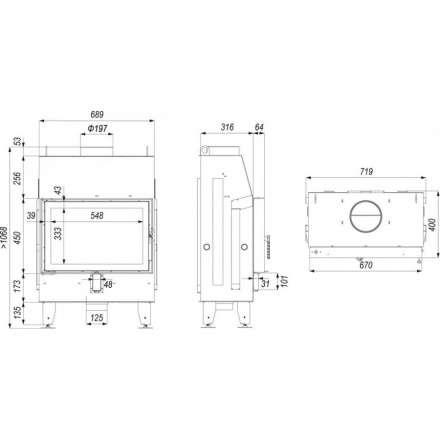 Каминная топка IMPULS SM в Бресте