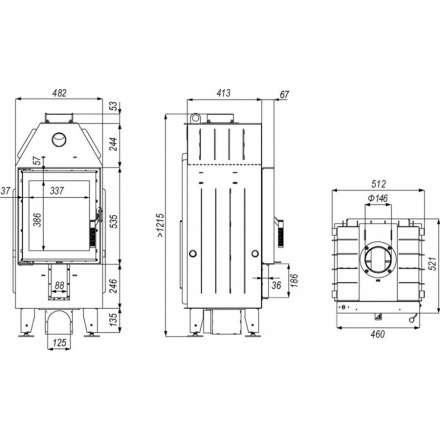 Каминная топка DEFRO HOME INTRA XSM в Бресте