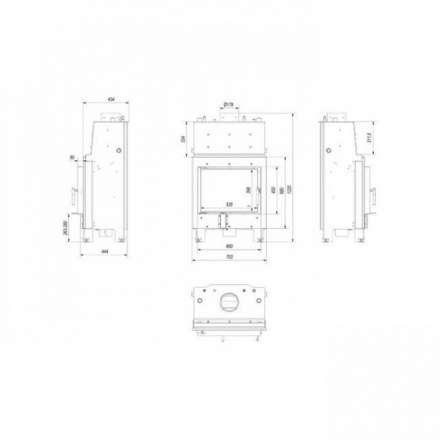 Каминная топка Kratki MBM/PW/10/W в Бресте