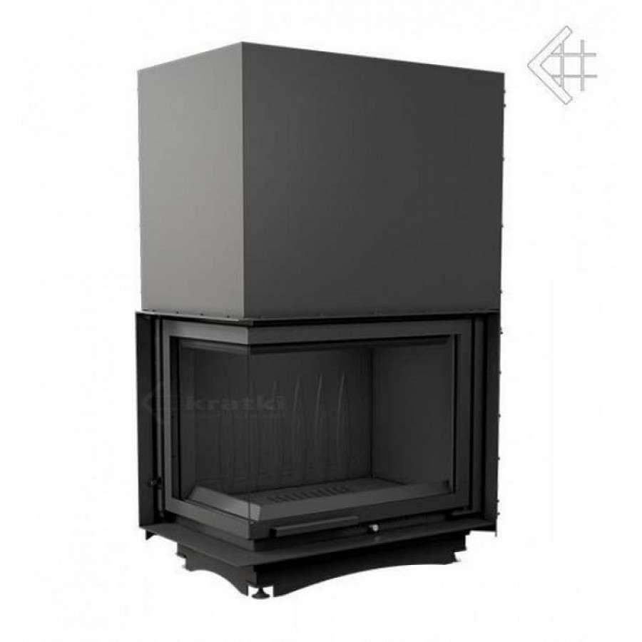 Каминная топка Kratki Amelia/L/BS/G (угловое стекло слева, гильотина) Амазонка бай фото в Бресте