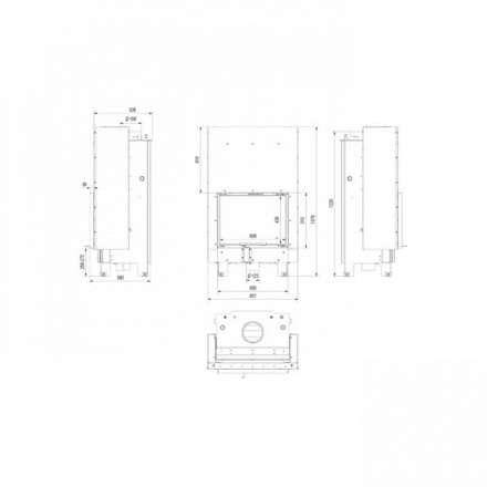 Каминная топка Kratki MBZ/PW/13/G/W в Бресте