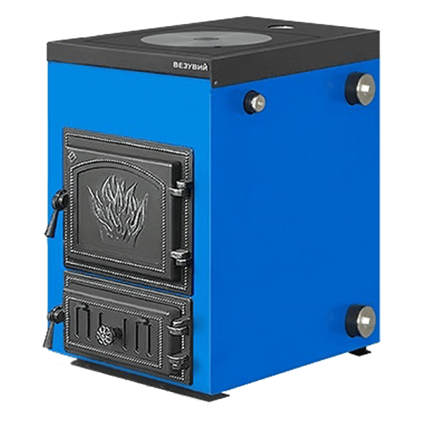 Котел твердотопливный Везувий Эльбрус-14 с плитой Везувий Амазонка бай фото в Бресте