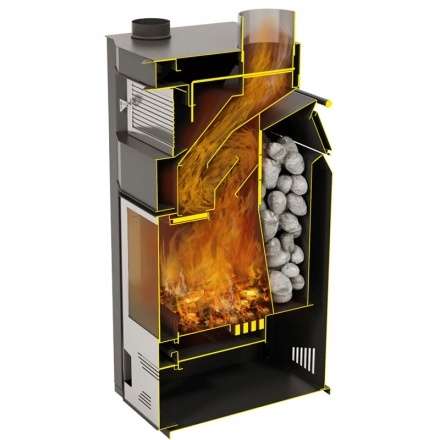 Стальной камин Теплодар Сиеста 20 фото в Бресте